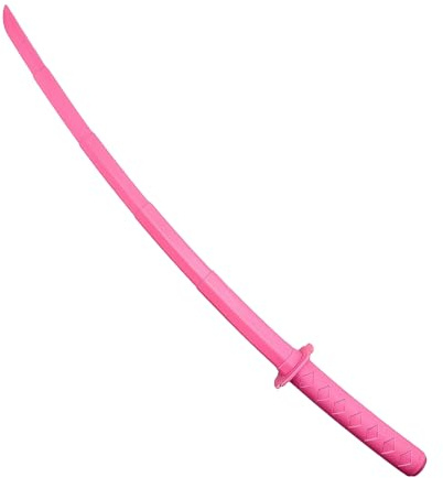 MFUOE 3D Printed Gravity Retractable Samurai Sword Toys Role Play Model Props Stress Relief Toys for Boys and Girls Creative Party Dress Up Accessories (Pink)