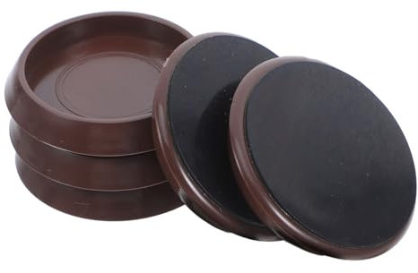 DOITOOL 5pièces Patins Antidérapants pour Meubles Plastique Crampons De Sol pour Parquets Stabilisation des roulettes pour Canapés Et Autres Meubles
