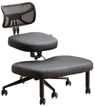 Generisch Professioneller ergonomischer Kniestuhl mit höhenverstellbarer Rückenstütze, orthopädische Korrektur bei Rücken- und Nackenschmerzen