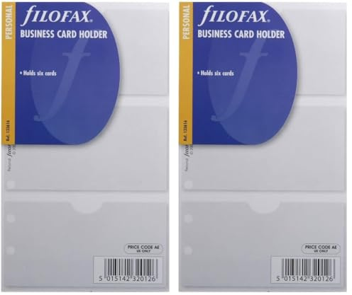 Filofax 133616 Personal Visitenkartenhülle (Packung mit 2)