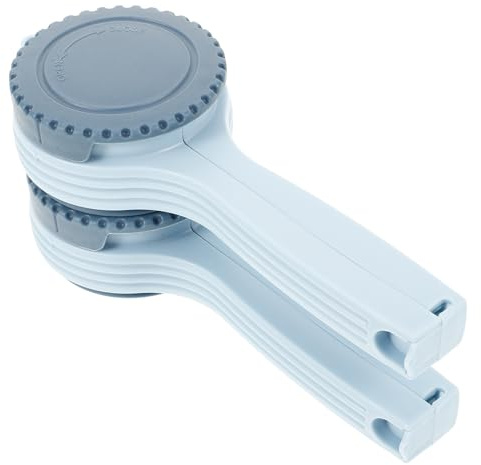 Toyvian 2 Pinzas para Sellar Bolsas de Comida con Boquilla Vertedora de Plástico Azul Clip para Bolsas de Cocina Cierre Hermético para Snacks y Alimentos Almacenamiento y Conservación