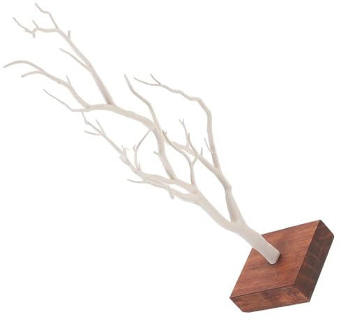 DRESSOOS Supporto per Gioielli ad Albero in Legno e Pe Box Base