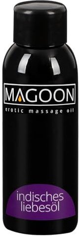Magoon Indisches Liebes-Öl - sinnliches Qualitäts-Öl für Frauen und Männer, reibungsloses Sex-Vergnügen, stimulierender Duft, hautfreundlich, 50 ml