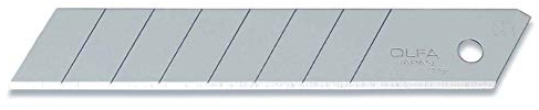 Olfa LB-50 Ersatz-Klingen 18 mm für Cuttermesser, Packung mit 50 Stück