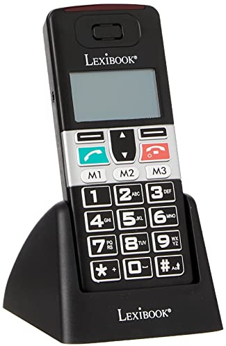 Lexibook, Senior Mobile, Téléphone sans Fil avec Grandes Touches, MP100