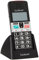 Lexibook, Elderly Mobile, Luz de Linterna, Bloc de Notas en la Parte Posterior del Auricular, Altavoz, Negro, MP100