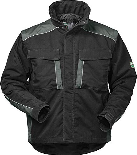 Elysee Canvas-Outdoorjacke Basel Größe, 1 Stück, XL, schwarz/grau, 22651-XL