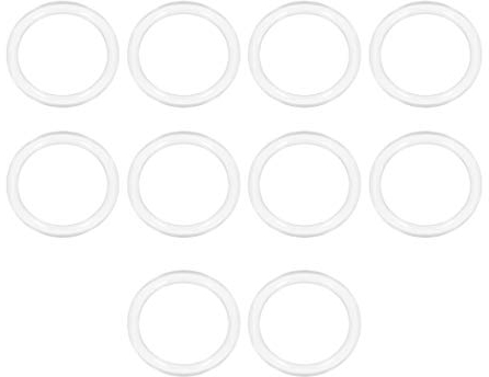 sourcing map Silicone O-Ring, 31mm OD, 25mm ID, 3mm Width, VMQ Seal Rings Gasket, White, Pack of 10