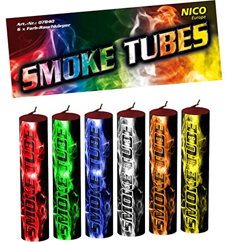nico 6X Smoke Tube Rauchfackeln Rauchbomben Rauchgenerator Raucherzeuger Rauchtopf