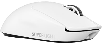 Logitech G PRO X SUPERLIGHT 2 kabellose Gaming-Maus, 60 g Pro-Grade-Maus mit 5 programmierbaren Tasten, 44K-DPI-Sensor, 8.000 Hz Signalrate, USB-C-Ladefunktion für PC/Mac - Weiß