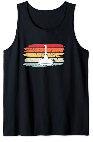 Eisstockschießen Stockschützen Vintage Retro Tank Top