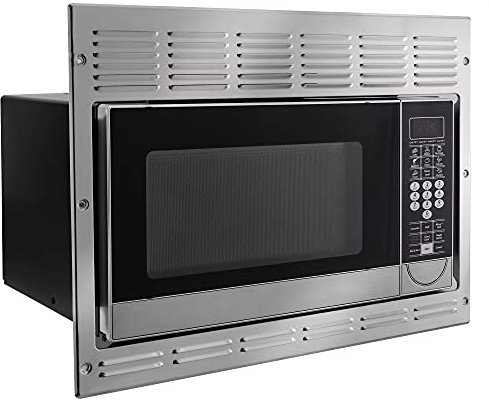 RecPro RV Convection Microwave Stainless Steel 1.1 cu. ft | 120V | Microwave | Appliances | Direct Replacement for Greystone