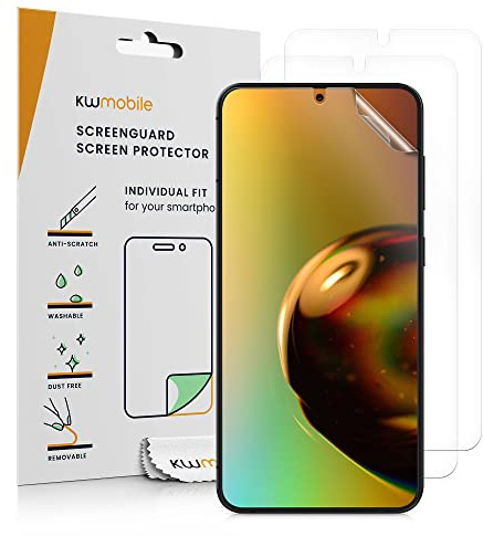 kwmobile 3x Displayschutzfolie kompatibel mit Samsung Galaxy S23 Plus Folie - klare Schutzfolien Set in transparent