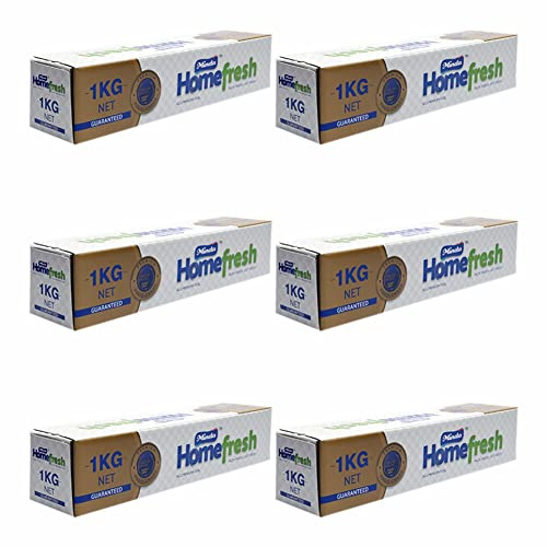M1SS 6 Rolls Premium Heavy-Duty Kitchen Foil, 18 Micron Aluminium Foil Roll, 300mm x 64m | 64M/1kg High-Quality Food Service & Catering Foil | Ideal for Home & Professional