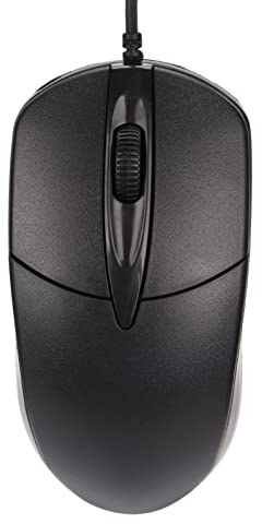 Heizbare Maus 3 Stufen einstellbar ergonomisch 1600DPI Kabelgebundene Heiz Maus für den Winter, USB Computermaus für OS X PC Laptop Desktop, Schwarz