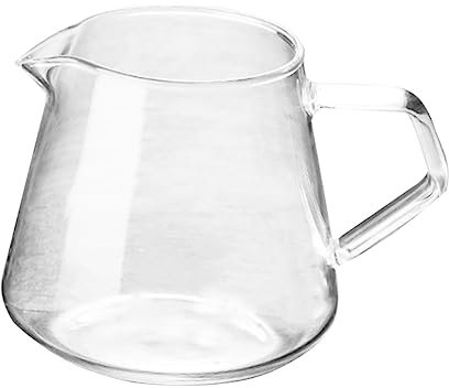 Homoyoyo 1pezzi Bollitore in Trasparente Caffettiera Coperchio Anti-polvere Manico Ergonomico Contenitore Per Bevande Calde e Fredde Per Caffè Tè Succhi Di Frutta