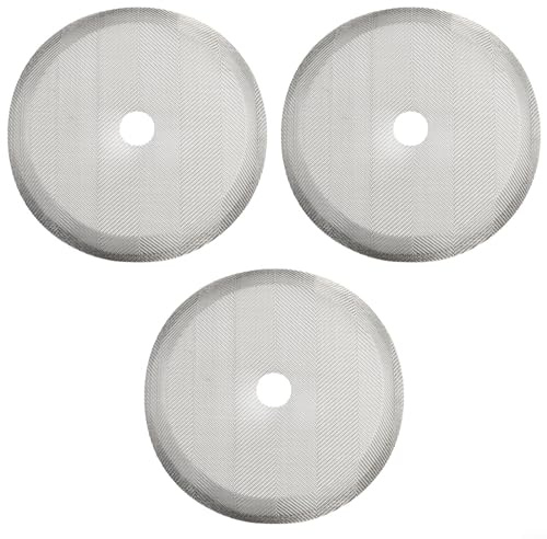 Zoegneer 3 Stück Kaffeepressenfilter Pressfilter Ersatz-Set, Edelstahl-Mesh-Filter, wiederverwendbarer Pressfilter-Sieb-Ersatz (für 350 ml)
