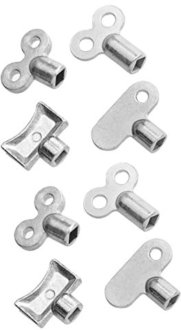 jojofuny 8pcs Radiator Bleed Key Wrench Square Key for Central Heating Radiator Valve