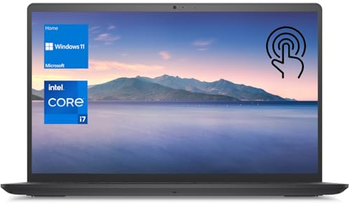 DELL Inspiron 3520 - Computer portatile Touchscreen i7 da 15,6, touchscreen FHD da 15,6, Intel Core i7-1255U, RAM da 32 GB, SSD da 1 TB, tastiera numerica, webcam, lettore di schede SD, HDMI, Wi-Fi