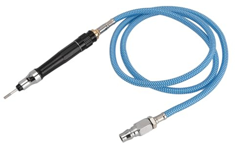 Pneumatischer Schreib-Gravierstift, Luft-Mikro-Stabschleifer-Set, Mini-Bleistift, Pneumatisches Polier-Gravierwerkzeug mit 3-mm-Spannzange und 10 Bits