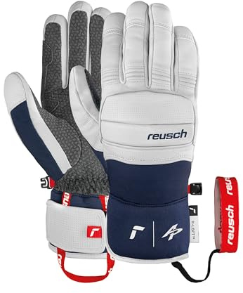 Reusch Alexis Pinturault Guantes de Invierno Unisex Extra cálidos, Resistentes al Viento y Transpirables, Guantes de Dedos, Guantes de Nieve, Guantes de esquí para Hombre y Mujer, ofrecen una