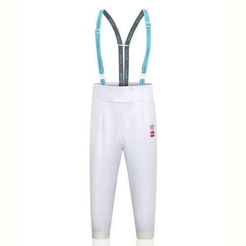 MFLKJHSA Fencing Pants, 450N Fencing Suits, Fencing Knickers, Fencing Protective Clothing, Unisex, Fencing Equipment, for Foil Epee Sabre, Right Hand(40)