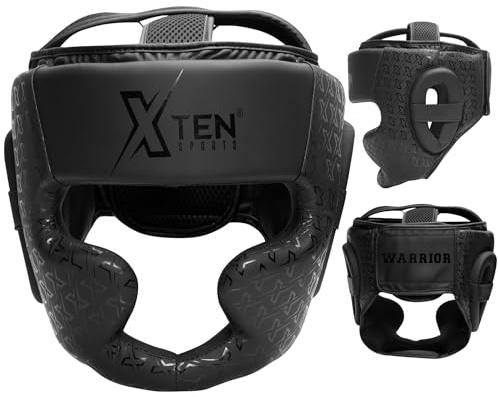 Kopfschutz für Boxen MMA Training Einstellbar Gepolstert Kopfschutz für Wangen Stirn und Gehörschutz Muay Thai Kopfbedeckung Kickboxen Sparring Kampfsport Karate Taekwondo