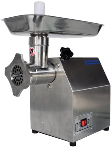 Heavy-Duty Commercial Meat Grinder,Size 12 Electric Stainless Steel Meat Mincer for Home & Industrial Use, Sausage Stuffer Attachment Included