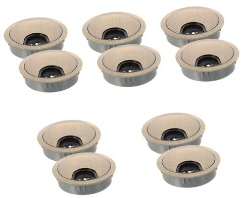 UKCOCO 10stücke Runde Kabeldurchführung Für Desktop Hochwertiger Kabelstecker Lösung Kabelorganisation Und Verwaltung Passend Für Verschiedene Möbeltypen