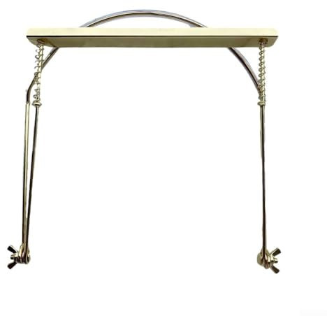 10 Löcher Mundharmonika-Hals-Halterung, verstellbarer Metall-Mundharmonika-Halter, Ständer, kompatibel mit den meisten Mundharmonikas (Gold)