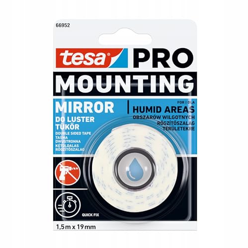 Tesa PRO Mounting Montageband für 1,5m Spiegel