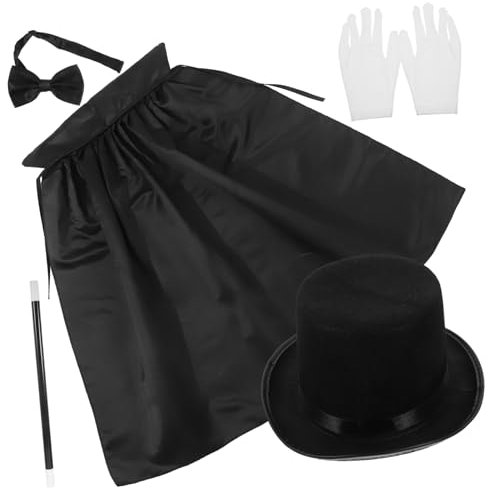 TOBBOMEY 1juego Conjunto De Accesorios De Disfraz Tective y Mago Incluye Gorra Guantes Pajarita y Herramientas Rol Para Fiestas y Cosplay