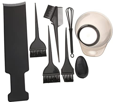 PAMINGONO Haarfärbeset Mit Pinsel Und Schüssel Tragbares Färbepanel Für Strähnchen Gleichmäßige Farbabgabe Leichtes Friseur Tool Für Salon Und Zuhause