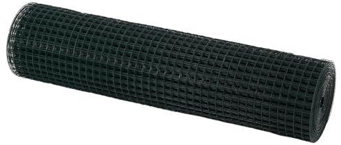 vidaXL Cerca de Alambre Soldado Recubierta de PVC Verde | 5000 x 80 cm Cerca Duradera para Tu Jardín o Campo, Fácil de Instalar, Diseño Moderno, Ideal como Límite o Barrera.