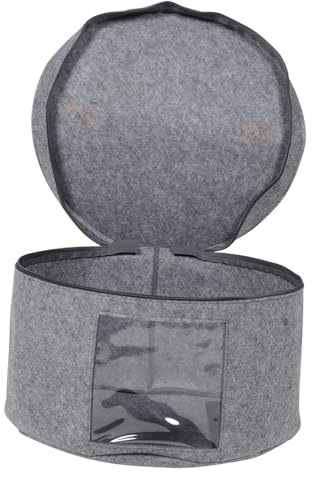 iplusmile Cajas Para Guardar Sombreros Sombrerera De Viaje Caja Redonda Tapa Organizador De Sombreros Para Armario Sombrerera Vintage Almacenamiento Para Gorras De Béisbol