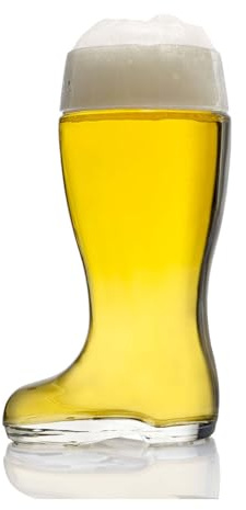 Stölzle Lausitz Lot de 6 verres à bière de 1 l - Jolis verres à bière - Passe au lave-vaisselle - Verre en cristal élégant sans plomb - Très résistant à la casse - Verres de qualité supérieure