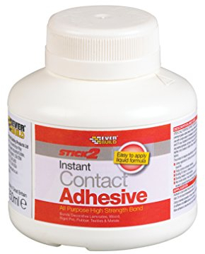 Everbuild Stick2 All Purpose Instant Contact Adhesive – Interior And Exterior Use – Rubber-Based – Excellent Weathering Properties – 250ml