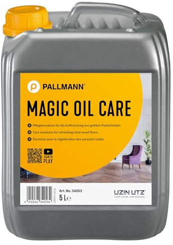 PALLMANN Magic Oil Care, Parkettpflege für geöltes Parkett, 5 Liter