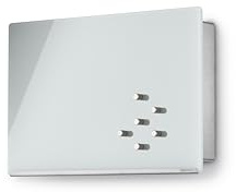 Blomus - VELIO - Armoire à clés / tableau magnétique en verre blanc - 65363