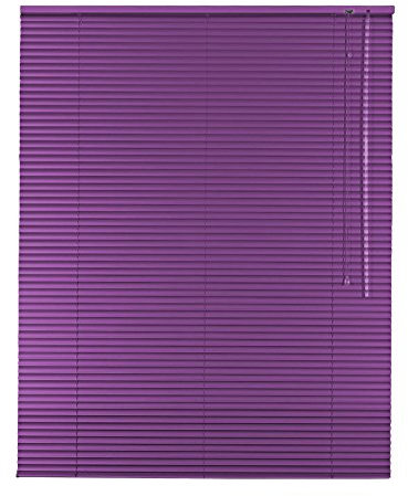 Hochwertige Aluminium Jalousie Jalousette Rollo 90 x 220 cm / 90x220 cm in Farbe flieder - Bedienseite rechts // Maßanfertigung/Fensterjalousie/Fensterjalousette/Alulamellen/Alu-Lamellen
