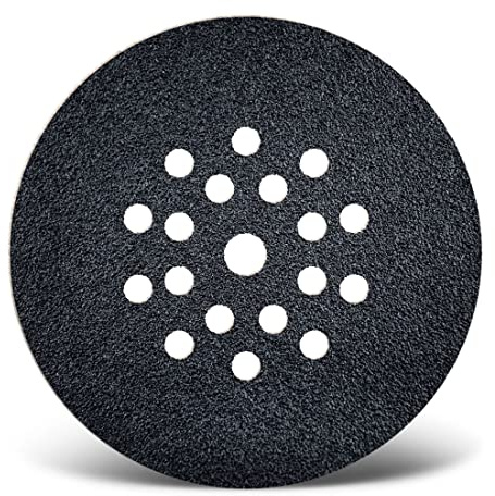 MENZER Black Schleifscheiben 225 mm, 19-Loch (10 Stk.) K16 | f. Trockenbauschleifer, Siliciumcarbid, Klettbefestigung