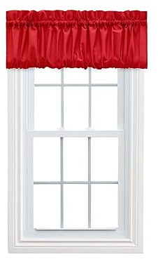 Ellis Vorhang Stacey Ballon Querbehang, Textil, rot, Balloon Valance