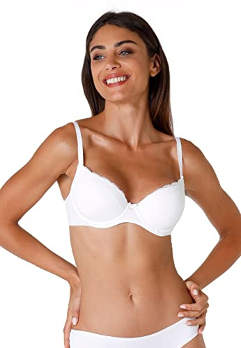Lovable Dam Reggiseno Ferretto Balconcino, Balconette sensuell touch, Imbottite Light. BH