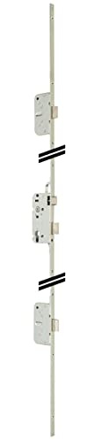 Metalux - Serrure 3 points Trilogia II - Serrure à encastrer pour porte en bois Axe 50 Entraxe 70 Hauteur 2040 mm Certifiée NF QC prévu pour cylindre Européen norme DIN