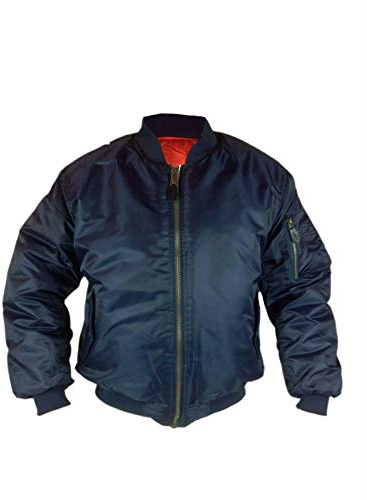 Gillicci Mens Heavy Padded MA1 Type Army Biker Doorman Bomber Jacket Coat S-5XL (Navy Blue, XL)