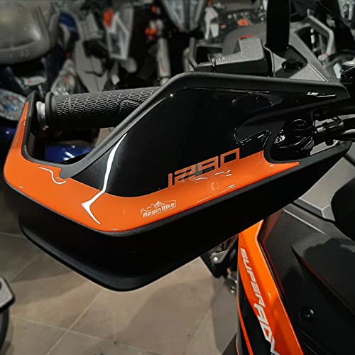 Resin Bike Motorcycle 3D Stickers Compatible with KTM 1290 Super Adventure S and R 2021-2025. Handguard Protections from Bumps and Scratches. Resin Stickers - Gadget Moto