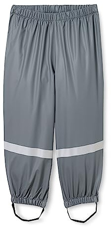 Playshoes Pantalon de Pluie Unisexe pour Enfant, Gris foncé, 24, 128, 24 - Gris foncé, 128 cm