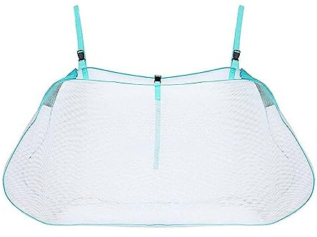 Supatmul Strandtasche Strandspielzeug Tasche Netztasche Große Strandtasche Aufbewahrungstasche für Strandspielzeug, Pool Spielzeugtasche mit Verstellbarem Riemen, Faltbar & Leicht, 145x70x30cm