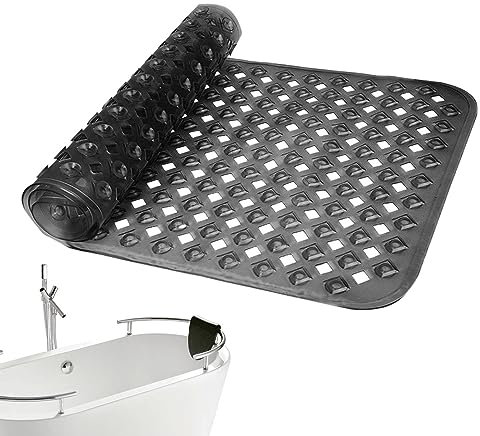 Teksome Tapis de antidérapants - Tapis antidérapant Lavable avec ventouses,Tapis de Bain Domestique avec Bon Effet de Drainage pour Salle de Bain, Salle de Bain, Baignoire, Salle de Sport