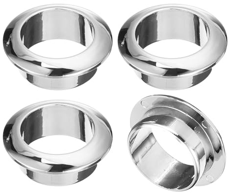 sourcing map 4Pcs Cable Hole Cover, 1 inch(25mm) ABS Office Desk Cable Wire Cord Grommet Cable Cord Organizer for Office Desktop Wire, Silver